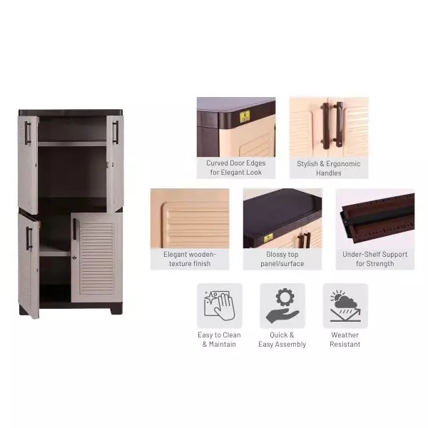 italica-4-feet12192-cm-plastic-storage-cabinet-brown-and-biscuit-color-5514
