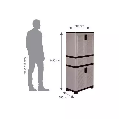italica-4-feet-12192-cm-drawer-plastic-storage-cabinet-brown-and-almond-color-5514dr