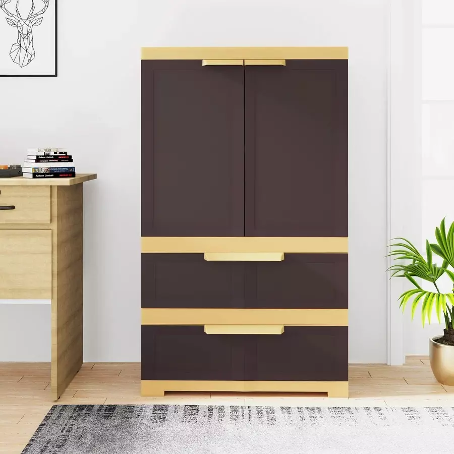 nilkamal-freedom-storage-cabinet-with-2-drawer-powder-coated-weathered-brown-biscuit-plastic-595x355x1085-cm-medium-for-home-office-use