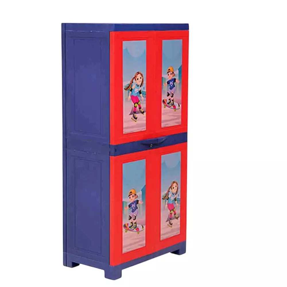 SUPREME Plastic Almirah Red/Blue No. of Doors 2, FUSION KIDZ SENIOR