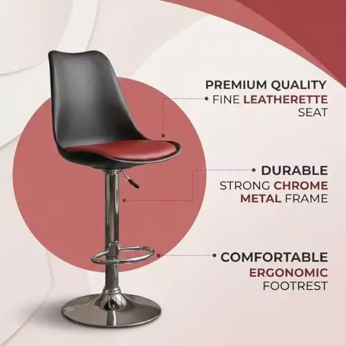 activa-rapid-bar-stool-chair-with-padded-seat-footrest-low-back-polyester-black-red-for-kitchen-home-bar-cafe