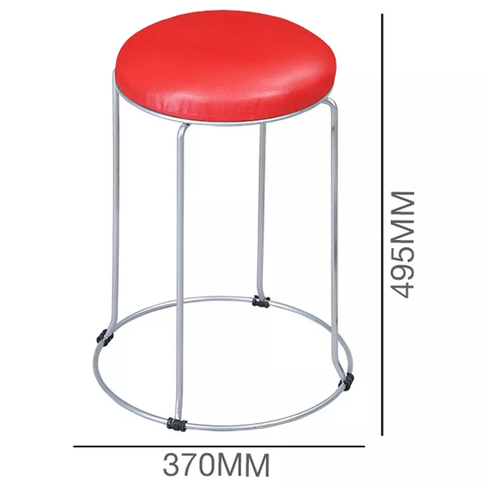 swagath-steelo-stool-red-cushioned-seat-with-ms-base-pre-assembled-type-80-kg-load-capacity-color-steelo-ms-deluxe-br-1