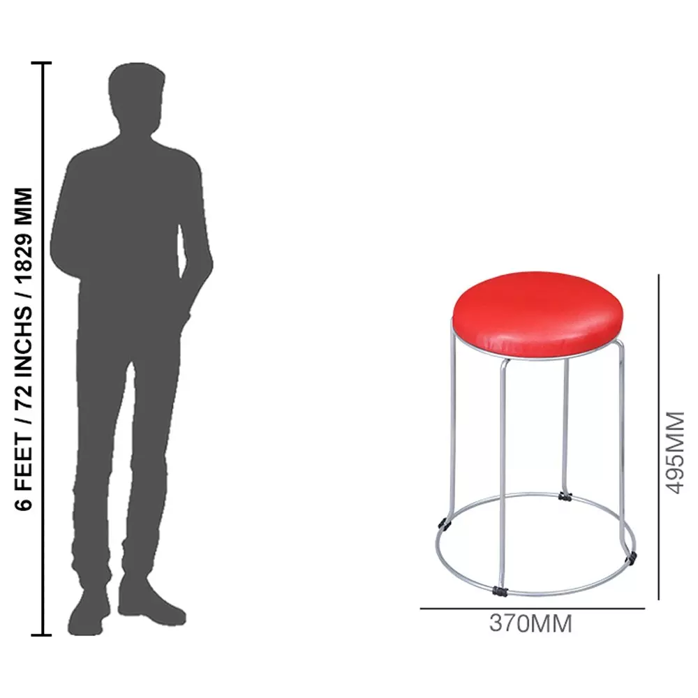 swagath-steelo-stool-red-cushioned-seat-with-ms-base-pre-assembled-type-80-kg-load-capacity-color-steelo-ms-deluxe-br-1