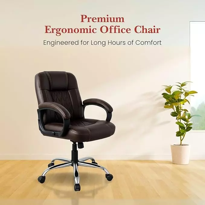 activa-galaxy-ergonomic-chair-with-padded-seat-arm-rest-medium-back-leatherette-coffee-for-home-office-use