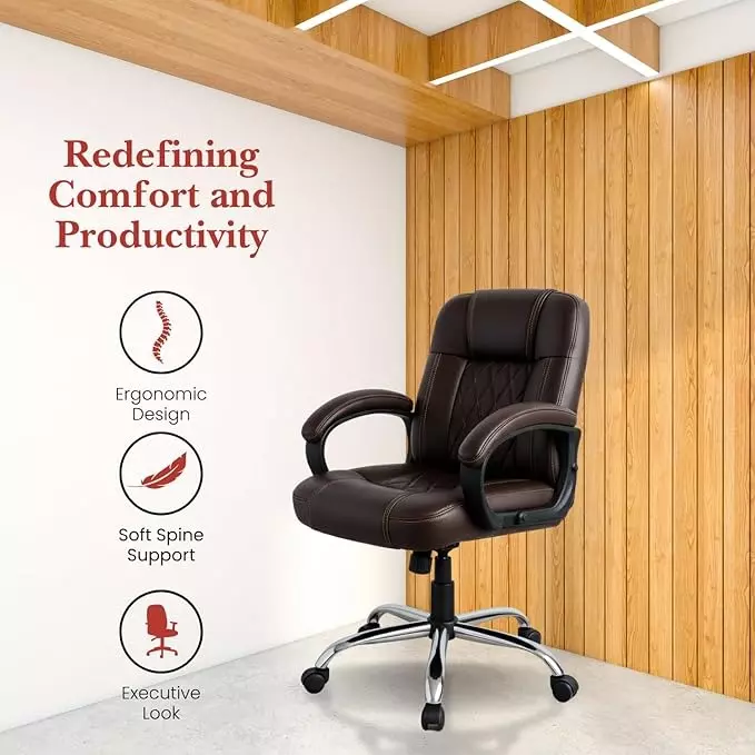 activa-galaxy-ergonomic-chair-with-padded-seat-arm-rest-medium-back-leatherette-coffee-for-home-office-use