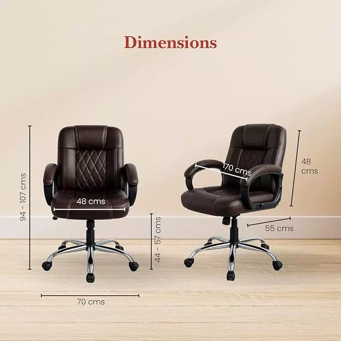 activa-galaxy-ergonomic-chair-with-padded-seat-arm-rest-medium-back-leatherette-coffee-for-home-office-use