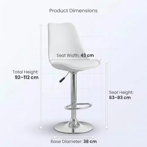 activa-rapid-bar-stool-chair-with-padded-seat-footrest-low-back-polyester-white-for-kitchen-home-bar-cafe