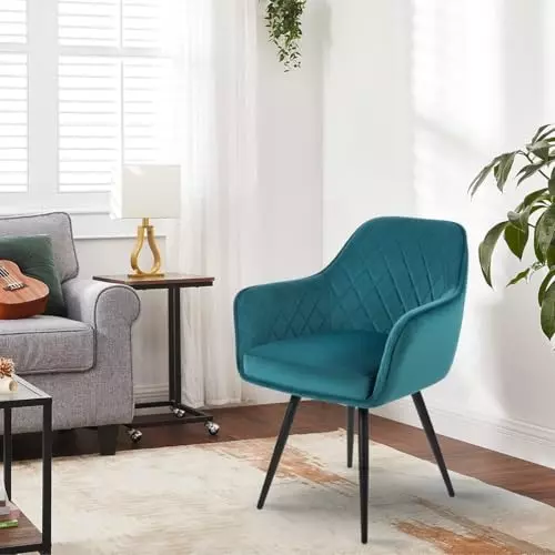 activa-daisy-chair-with-padded-seat-arm-rest-medium-back-velvet-teal-for-living-room-lounge