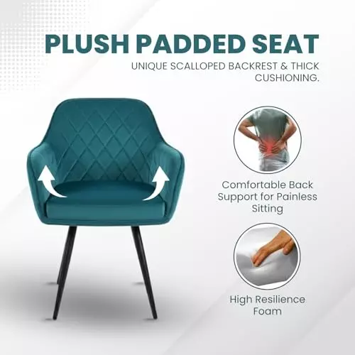 activa-daisy-chair-with-padded-seat-arm-rest-medium-back-velvet-teal-for-living-room-lounge