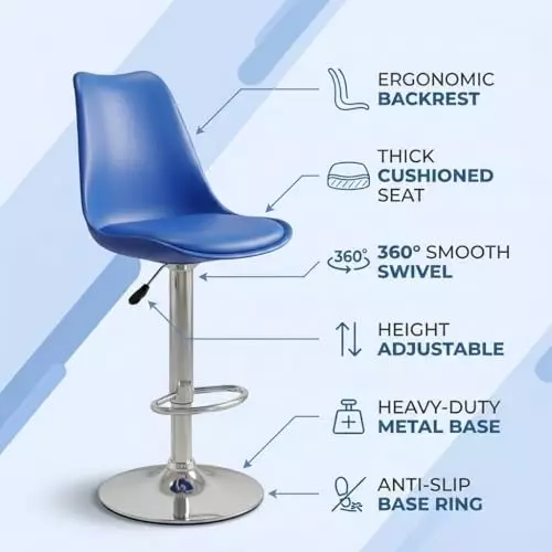 activa-rapid-bar-stool-chair-with-padded-seat-footrest-low-back-polyester-blue-for-kitchen-home-bar-cafe