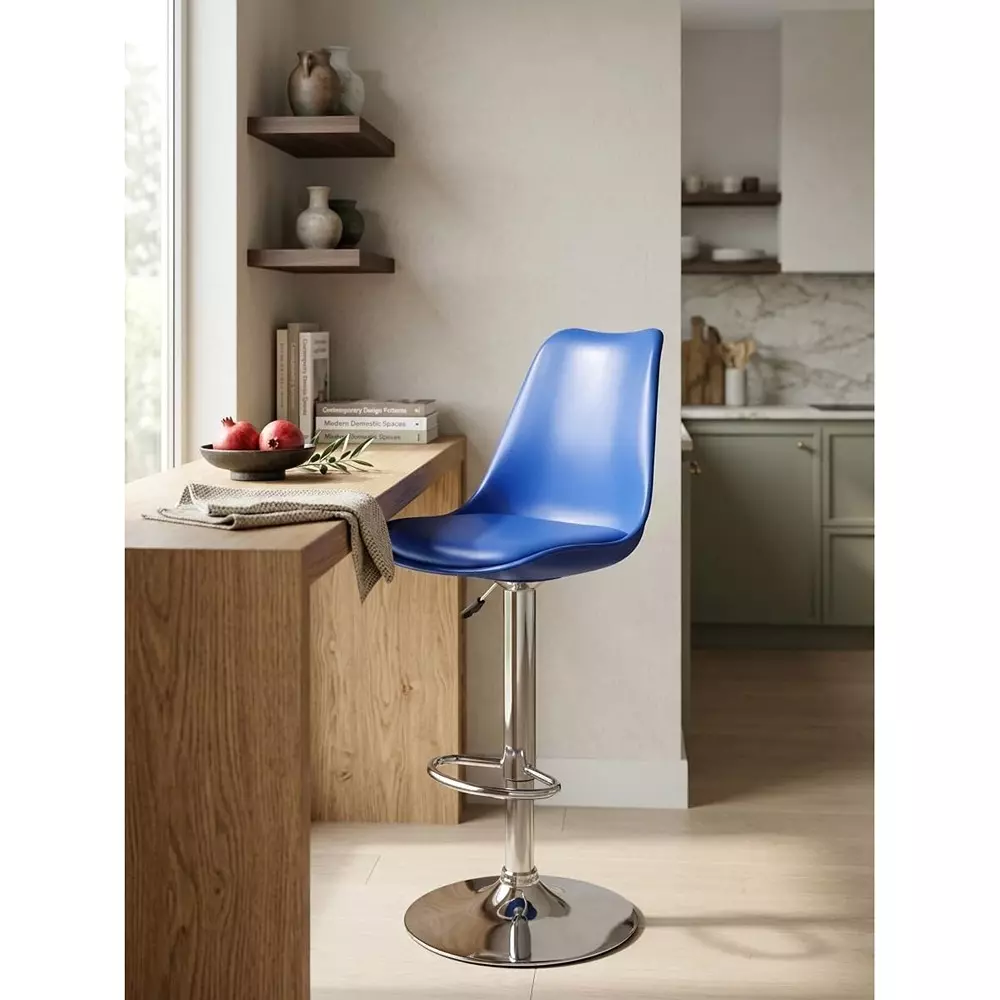 activa-rapid-bar-stool-chair-with-padded-seat-footrest-low-back-polyester-blue-for-kitchen-home-bar-cafe