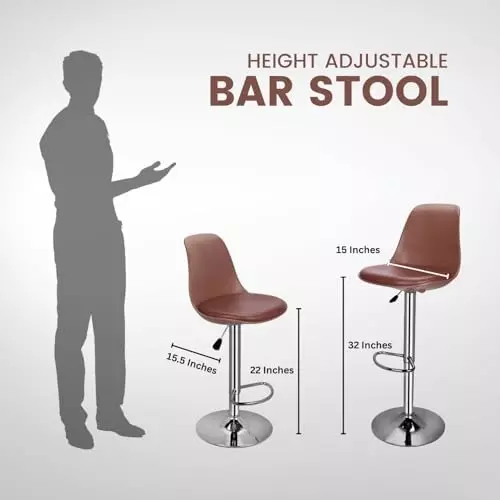 activa-rapid-bar-stool-chair-with-padded-seat-footrest-low-back-polyester-tan-for-kitchen-home-bar-cafe
