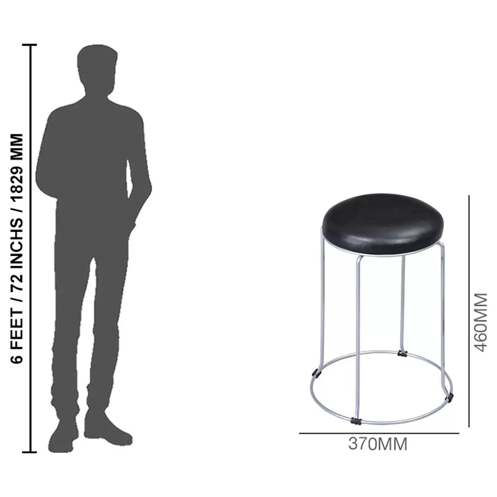 swagath-steelo-stool-black-cushioned-seat-with-ms-base-pre-assembled-type-80-kg-load-capacity-color-steelo-ms-deluxe-bk-1