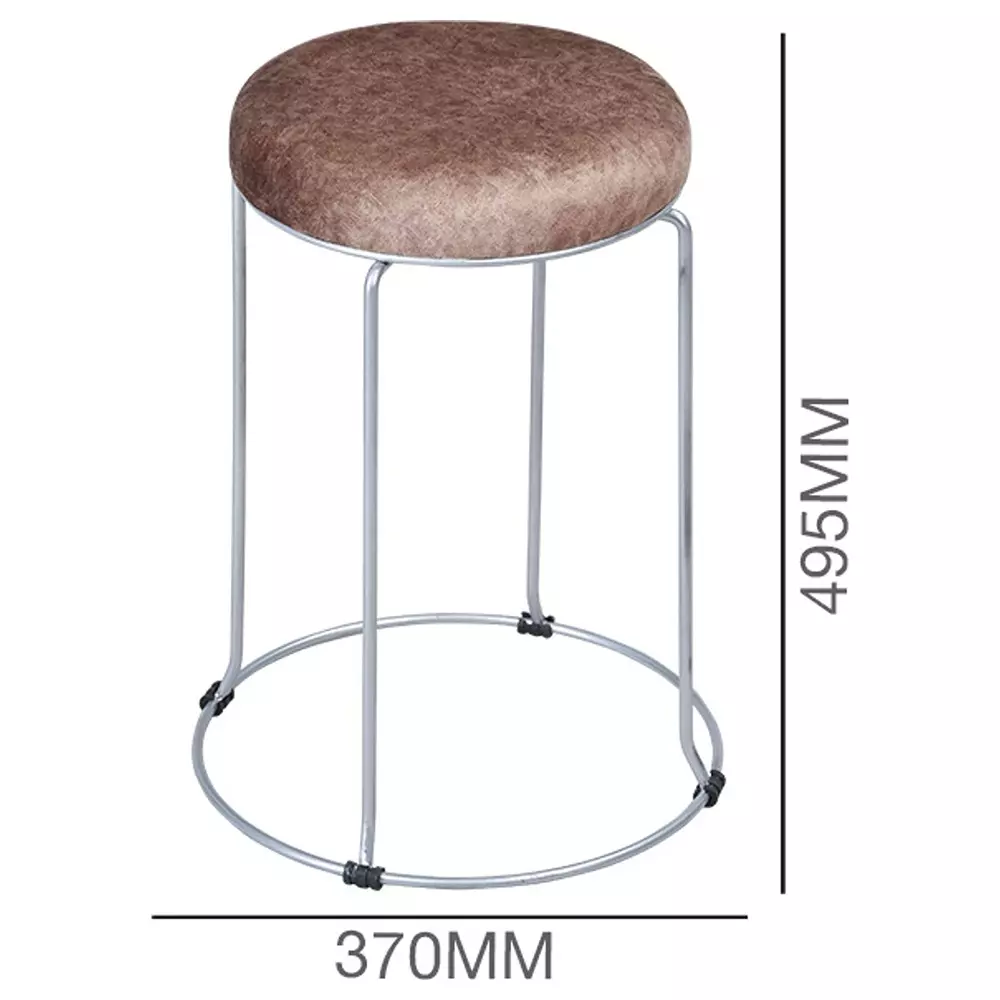 swagath-steelo-stool-fabric-brown-cushioned-seat-with-ms-base-pre-assembled-type-80-kg-load-capacity-color-steelo-ms-deluxe-fbrn-1