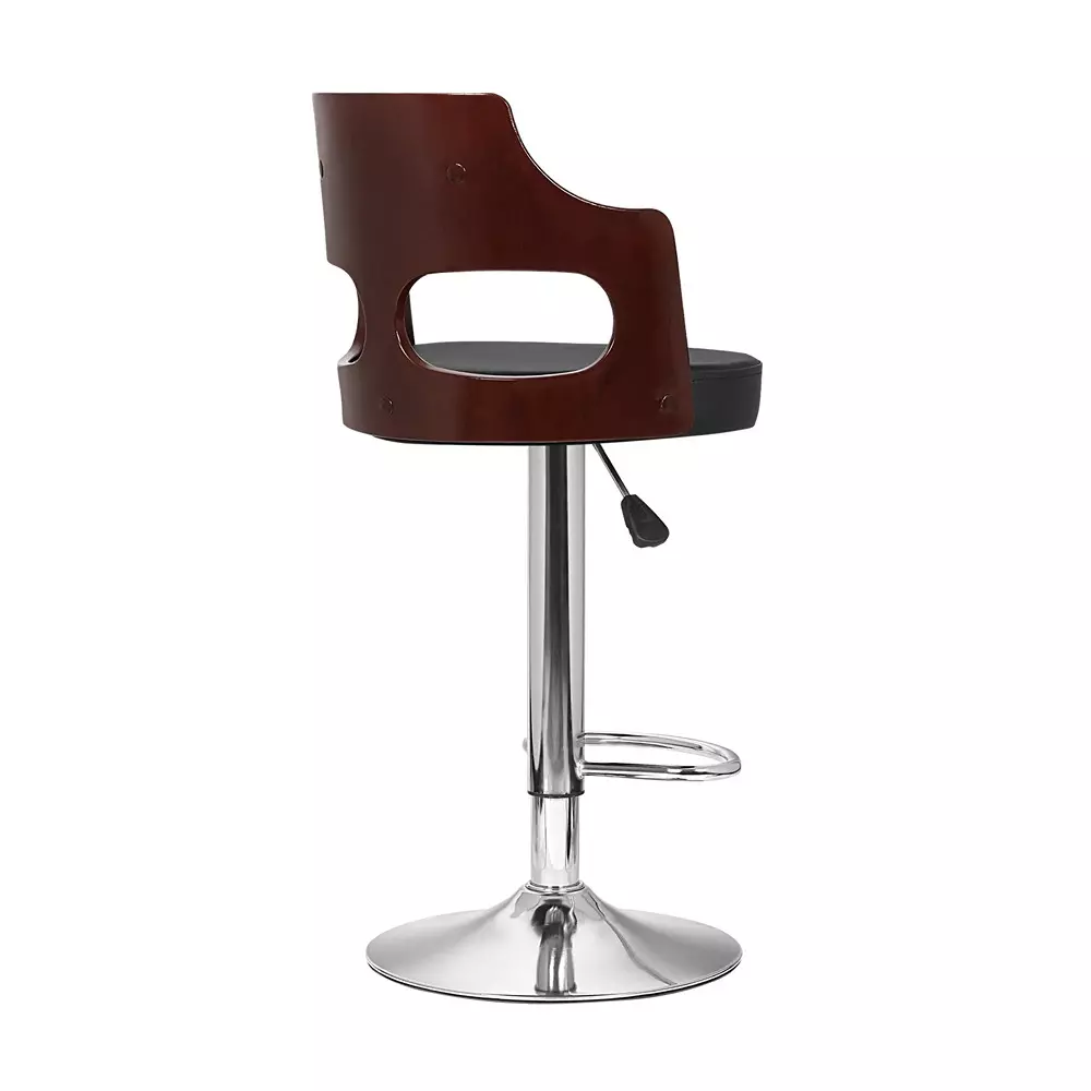 Da URBAN Emerald Revolving Bar Stool 100 Kg Load Capacity 381 mm (15 inch) Seat Heavy Duty Metal Base