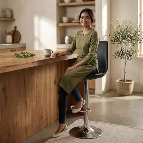 activa-rapid-bar-stool-chair-with-padded-seat-footrest-low-back-polyester-black-for-kitchen-home-bar-cafe-pack-of-2-pcs
