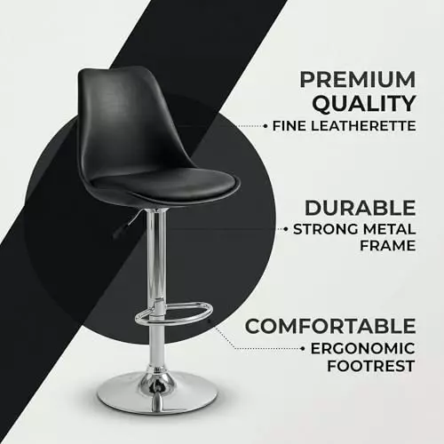 activa-rapid-bar-stool-chair-with-padded-seat-footrest-low-back-polyester-black-for-kitchen-home-bar-cafe-pack-of-2-pcs