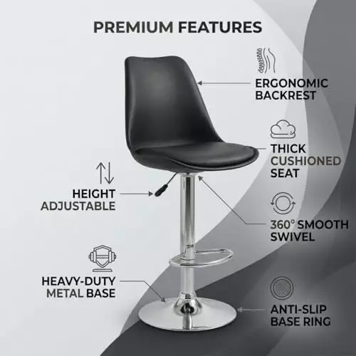 activa-rapid-bar-stool-chair-with-padded-seat-footrest-low-back-polyester-black-for-kitchen-home-bar-cafe-pack-of-2-pcs