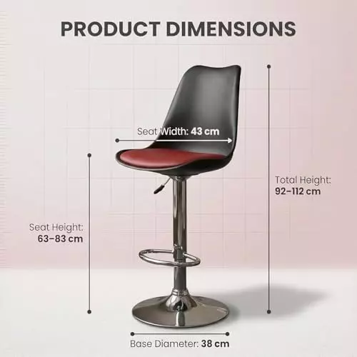 activa-rapid-bar-stool-chair-with-padded-seat-footrest-low-back-polyester-black-red-for-kitchen-home-bar-cafe-pack-of-2-pcs