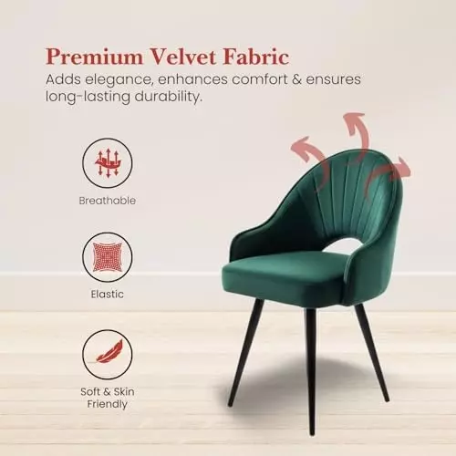 activa-rosy-multipurpose-chair-with-anti-slip-legs-curved-mid-back-velvet-forest-green-for-kitchen-home-bar-cafe