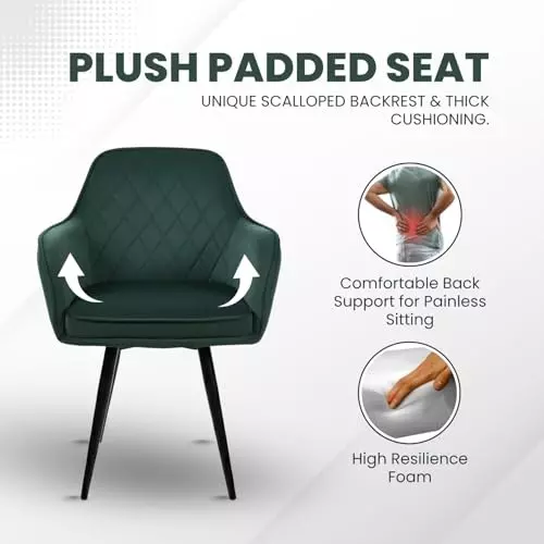 activa-daisy-chair-with-padded-seat-arm-rest-medium-back-velvet-forest-green-for-living-room-lounge