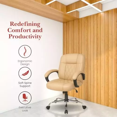activa-galaxy-ergonomic-chair-with-padded-seat-arm-rest-medium-back-leatherette-beige-for-home-office-use