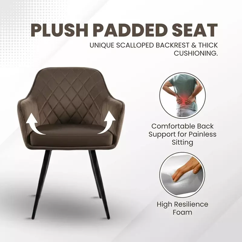 activa-daisy-chair-with-padded-seat-arm-rest-medium-back-velvet-brown-for-living-room-lounge