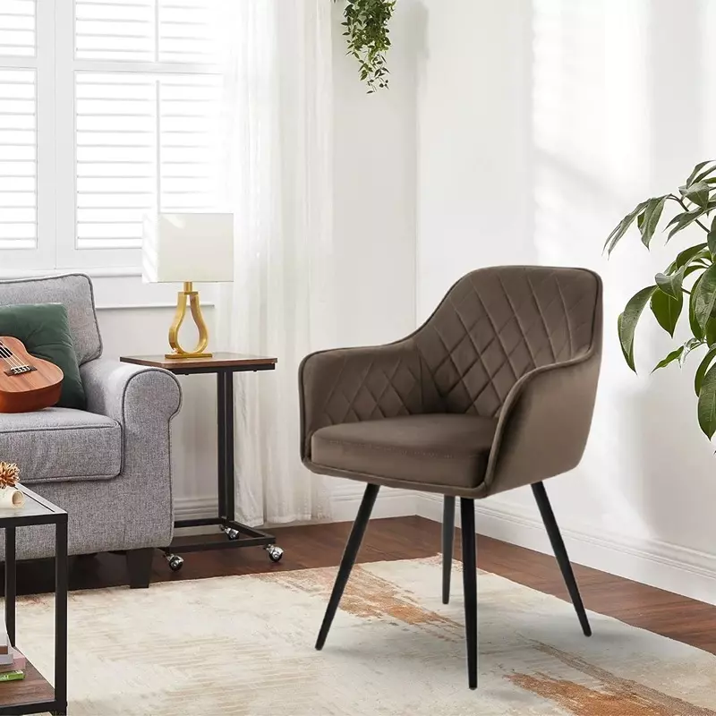 activa-daisy-chair-with-padded-seat-arm-rest-medium-back-velvet-brown-for-living-room-lounge
