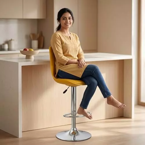 activa-rapid-bar-stool-chair-with-padded-seat-footrest-low-back-polyester-yellow-for-kitchen-home-bar-cafe