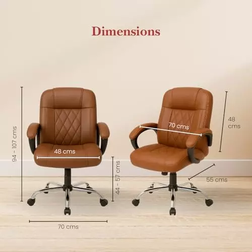 activa-galaxy-ergonomic-chair-with-padded-seat-arm-rest-medium-back-leatherette-tan-for-home-office-use
