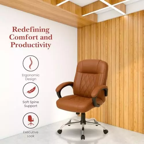activa-galaxy-ergonomic-chair-with-padded-seat-arm-rest-medium-back-leatherette-tan-for-home-office-use