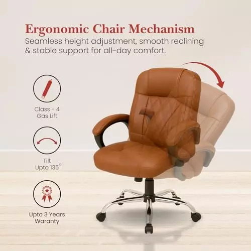 activa-galaxy-ergonomic-chair-with-padded-seat-arm-rest-medium-back-leatherette-tan-for-home-office-use