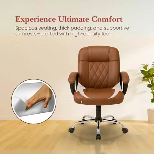 activa-galaxy-ergonomic-chair-with-padded-seat-arm-rest-medium-back-leatherette-tan-for-home-office-use