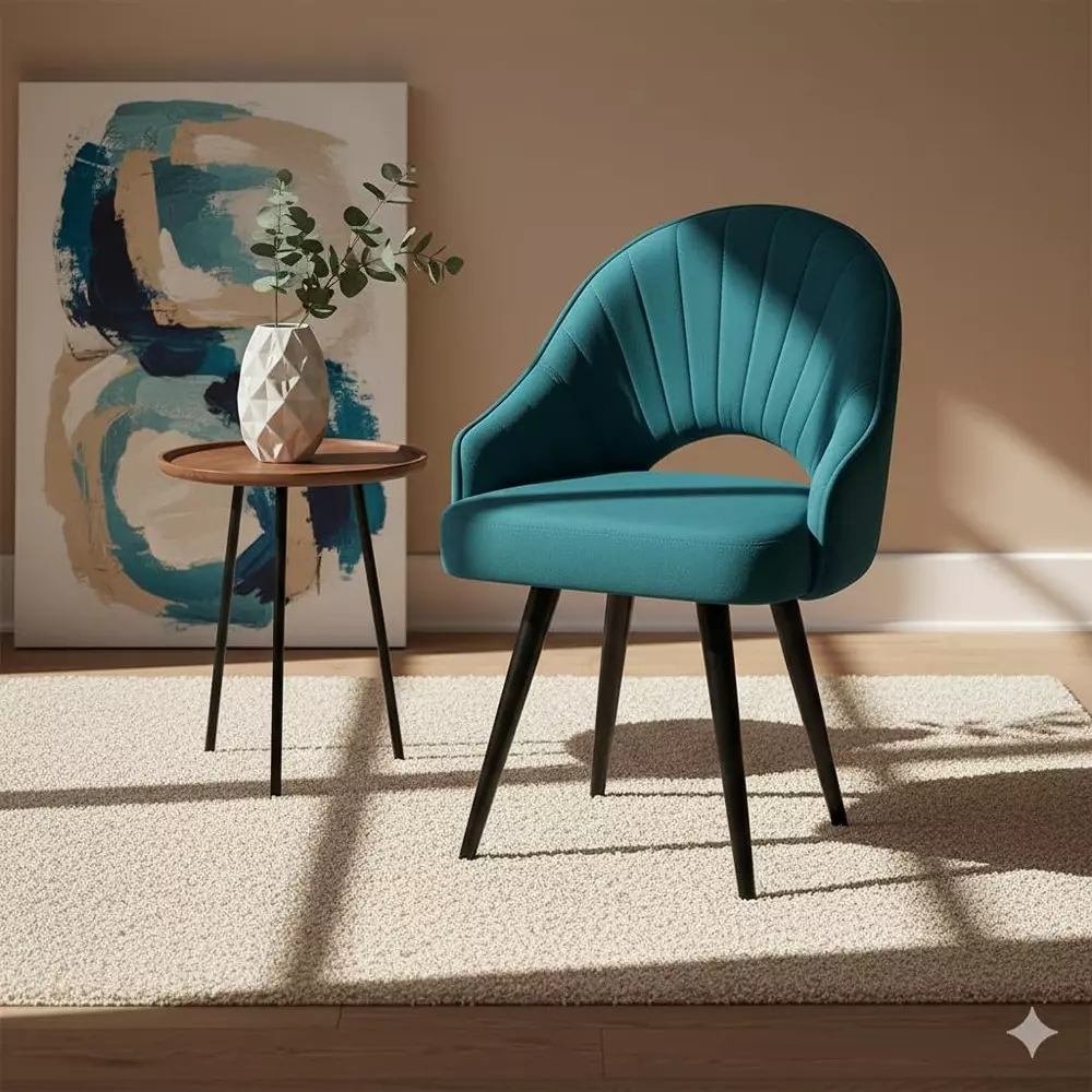 activa-rosy-multipurpose-chair-with-anti-slip-legs-curved-mid-back-velvet-teal-for-kitchen-home-bar-cafe