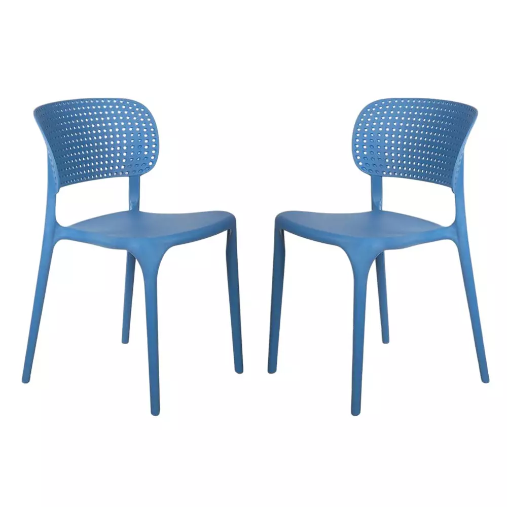 Rose Eva Cafe Elegant Chairs With Backrest Mid Back (Set of 2)