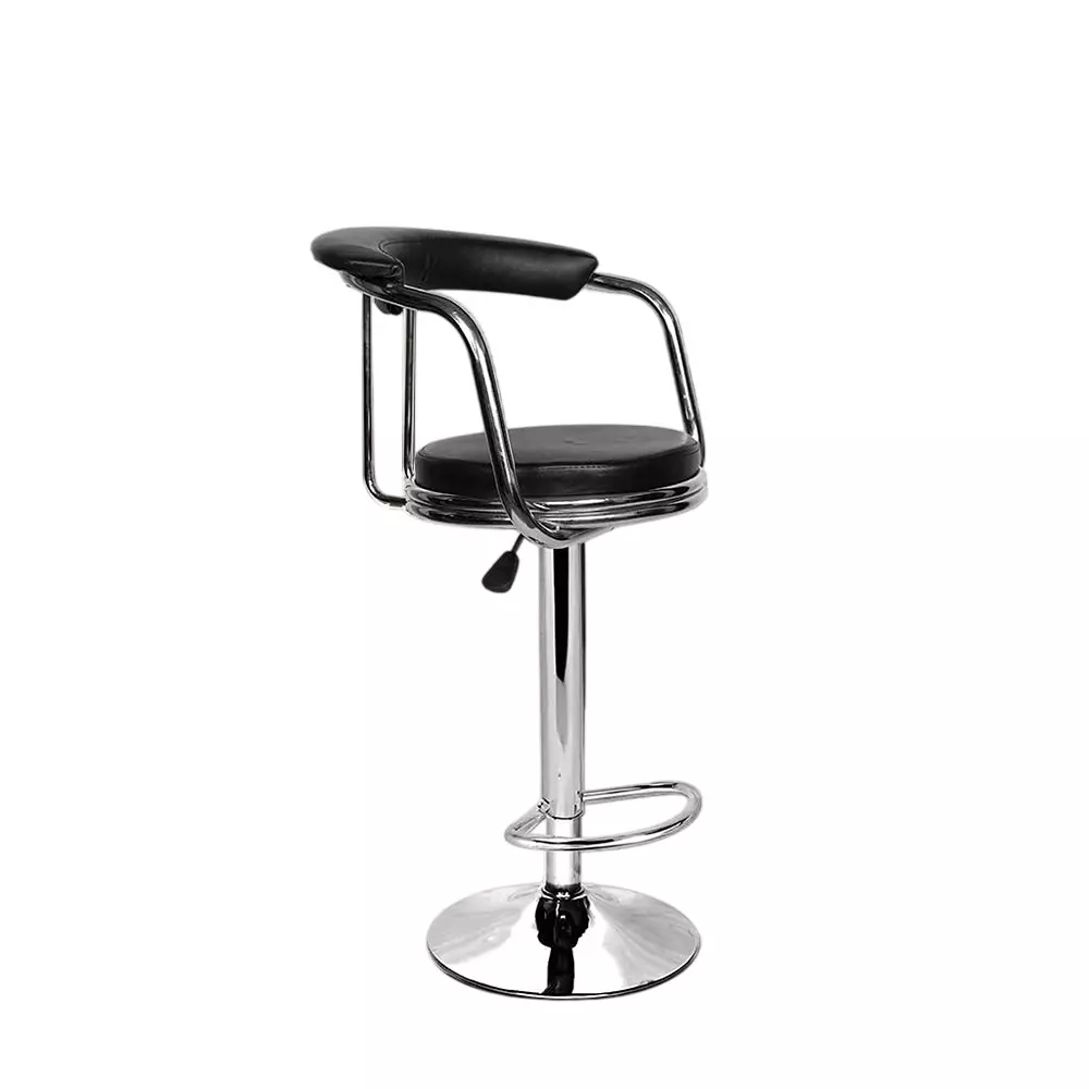 Rose KBC Leatherette Bar Stool Chair 120 Kg Weight Capacity Black