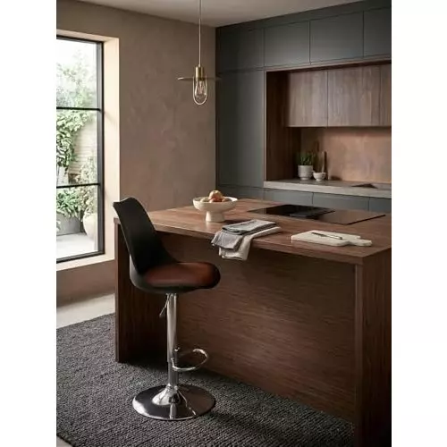 activa-rapid-bar-stool-chair-with-padded-seat-footrest-low-back-polyester-black-tan-for-kitchen-home-bar-cafe-pack-of-2-pcs