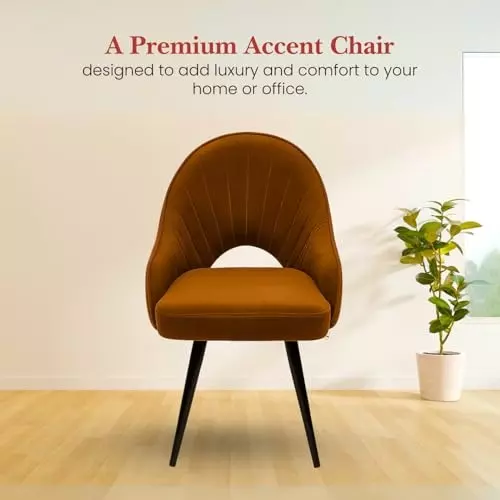 activa-rosy-multipurpose-chair-with-anti-slip-legs-curved-mid-back-velvet-caramel-for-kitchen-home-bar-cafe