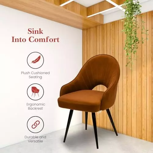 activa-rosy-multipurpose-chair-with-anti-slip-legs-curved-mid-back-velvet-caramel-for-kitchen-home-bar-cafe