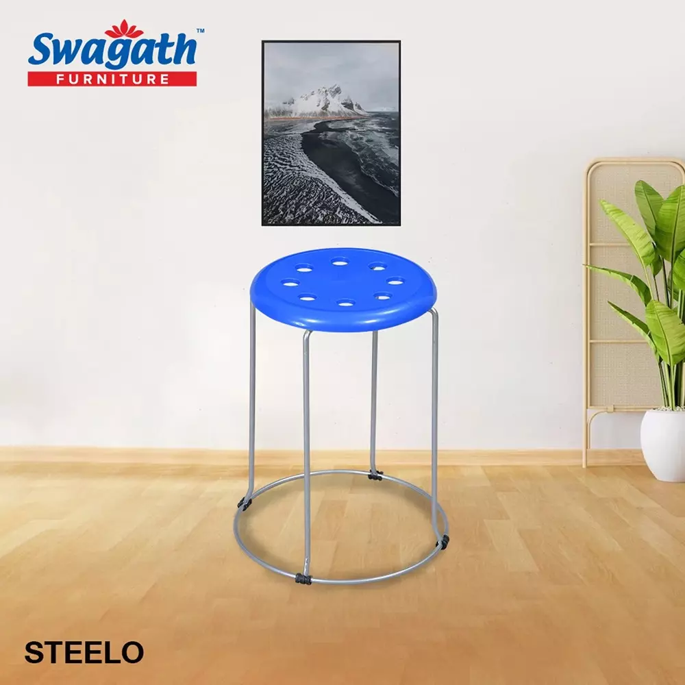 swagath-steelo-stool-with-metallic-steel-base-pre-assembled-type-80-kg-load-capacity-blue-color-steelo-ms-bl-1