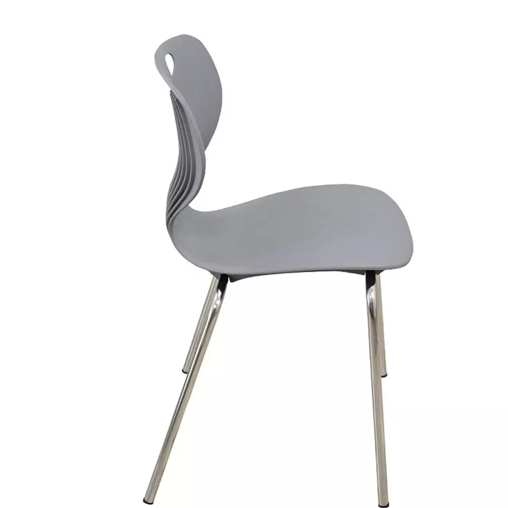 swagath-chair-armless-deep-grey-meduim-back-style-for-indoor-outdoor-cafeteria-use-bloom-ss-l-pack-of-4-pcs