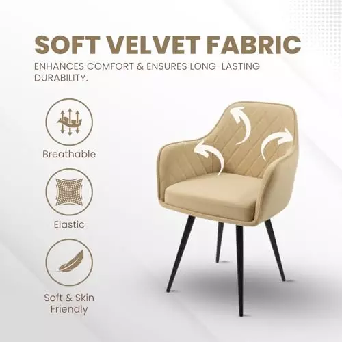 activa-daisy-chair-with-padded-seat-arm-rest-medium-back-velvet-beige-for-living-room-lounge