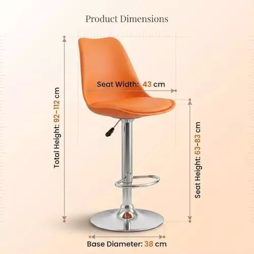 activa-rapid-bar-stool-chair-with-padded-seat-footrest-low-back-polyester-orange-for-kitchen-home-bar-cafe-pack-of-2-pcs