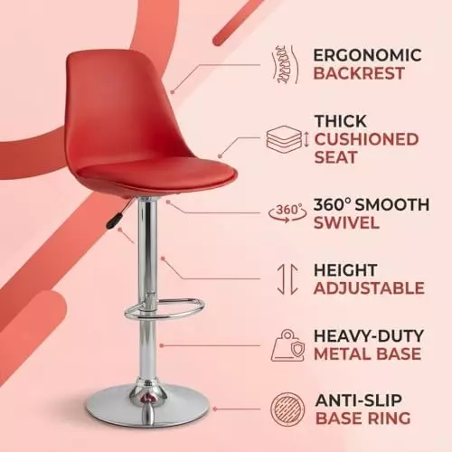 activa-rapid-bar-stool-chair-with-padded-seat-footrest-low-back-polyester-red-for-kitchen-home-bar-cafe-pack-of-2-pcs