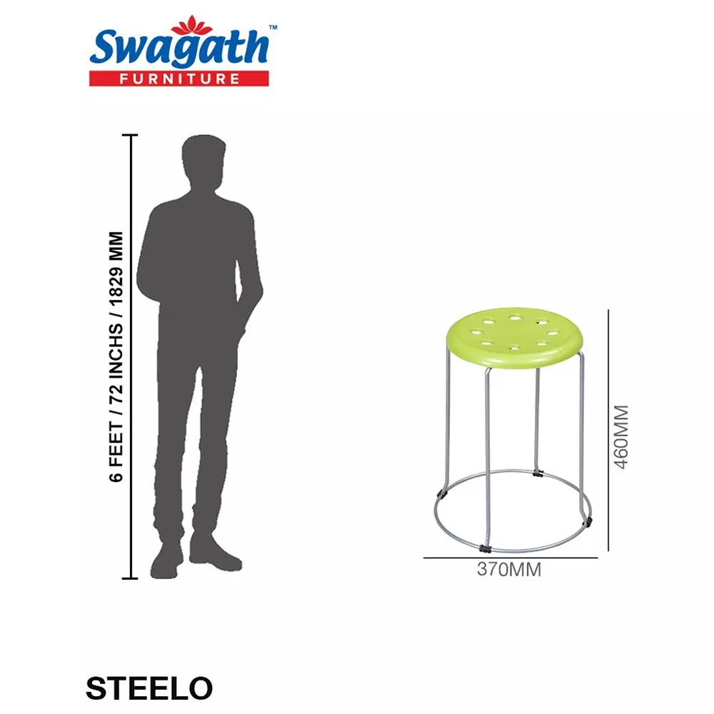 swagath-steelo-stool-with-metallic-steel-base-pre-assembled-type-80-kg-load-capacity-green-color-steelo-ms-agrn-1