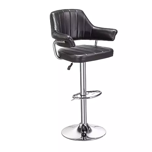 Buy Da URBAN Luxor Height Adjustable Bar Stool Chair (Black) Online in