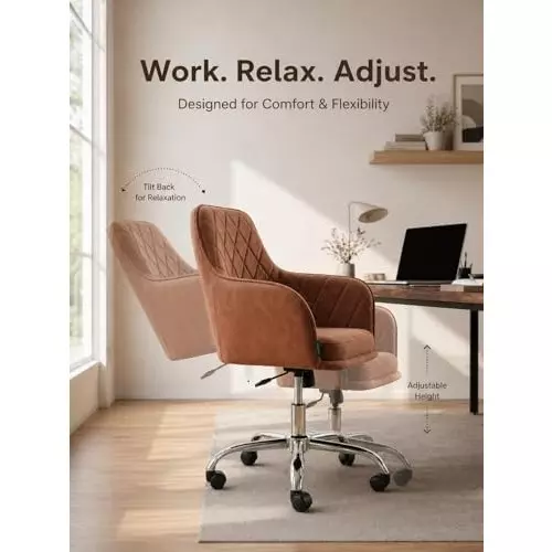 activa-villa-luxury-ergonomic-revolving-chair-medium-back-velvet-upholstery-caramel-for-home-office-use