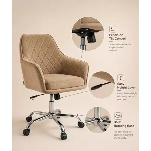 activa-villa-luxury-ergonomic-revolving-chair-medium-back-velvet-upholstery-beige-for-home-office-use