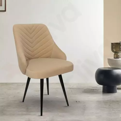 activa-wavy-ergonomic-accent-chair-with-cushion-seating-medium-back-velvet-fabric-beige-for-home-use