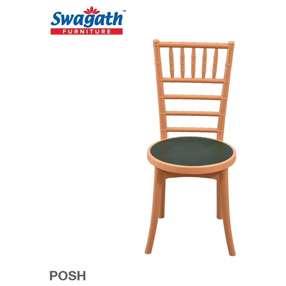 swagath-cafeteria-chair-without-arm-rest-pp-polypropylene-material-120-kg-load-capacity-pre-assembled-type-amber-gold-body-color-green-seat-color-posh-agmtgrn-4-pack-of-4-pcs